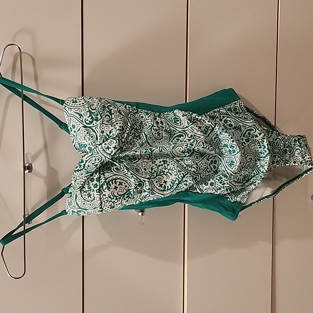 Boden Green Motif Swimsuit